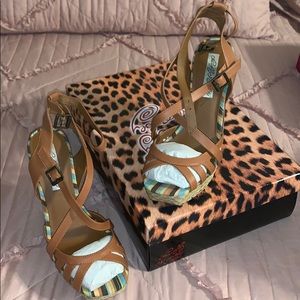 multi beach colored high heels